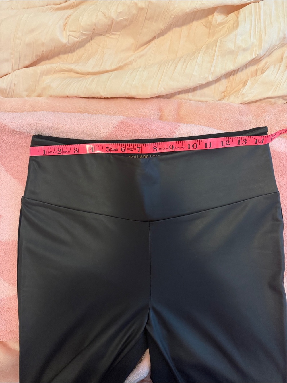 Stella & Dot Black Faux Leather Ponte Leggings - Picture 5 of 6